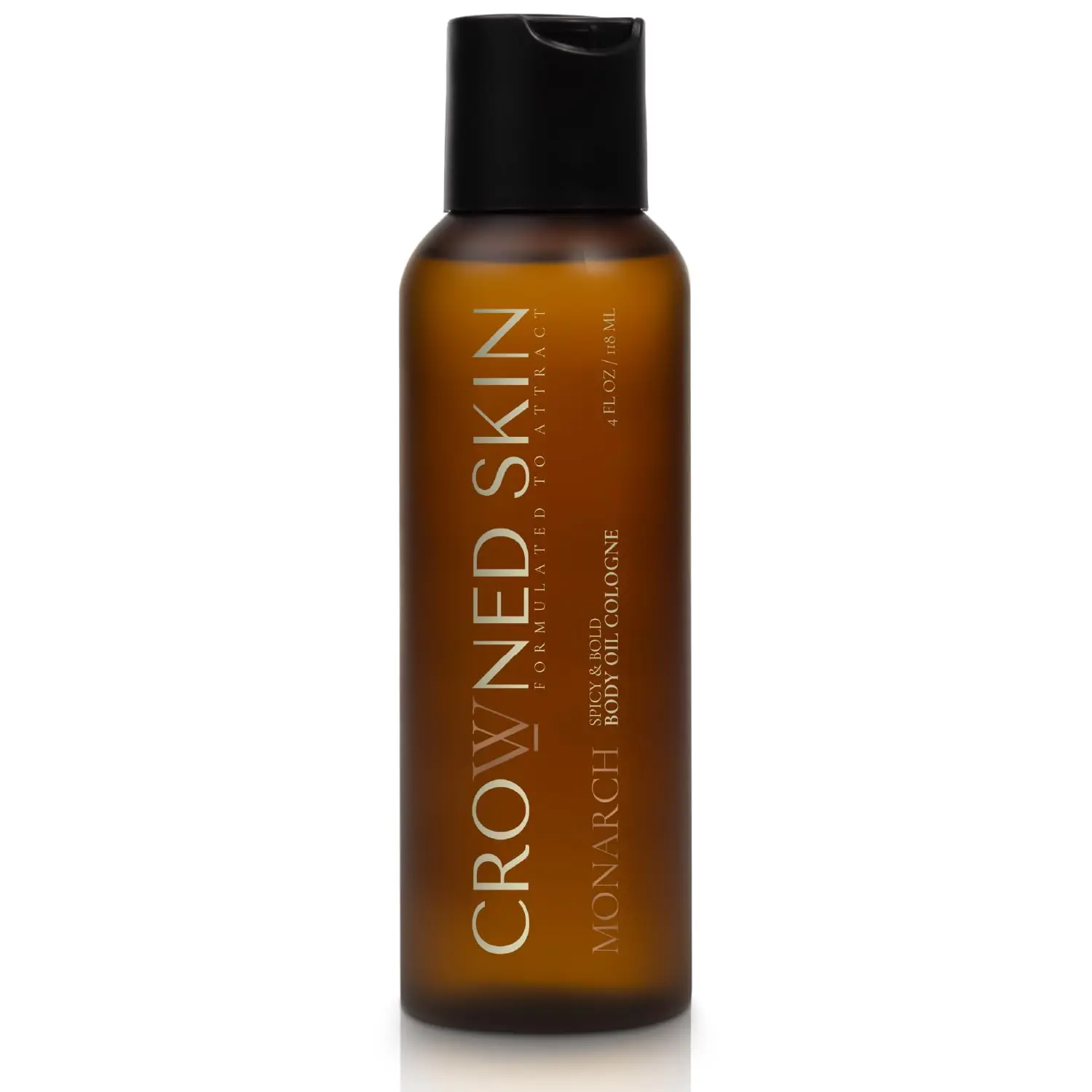 Crowned Skin Monarch Body Oil - Nourishing with Jojoba & Lemon - Woody Masculine Scent - Herbal & Sunflower Oils - Lightweight Fragrance for Daily Use - Fathersdaygift - Scented