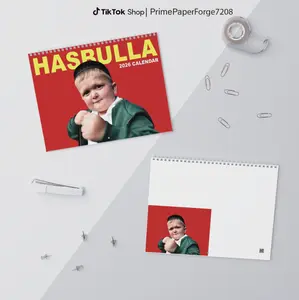 Legend From Dagestan - Ha$rulla 2026 Wall Calendar, Mini Khabib Meme Calendar for Home Decor, New Year 2026 Wall Calendar