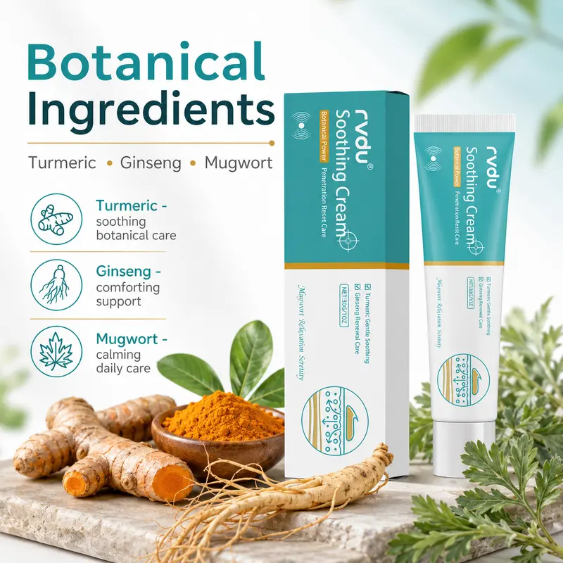 Varicose Veins Relief Cream - 30g Travel Size Natural Herbs Scented Body Moisturizer, Gentle Daily Cosmetic Body Care Product for Legs, Silky Texture, Easy Spread, Soothing Pain & Swelling Relief