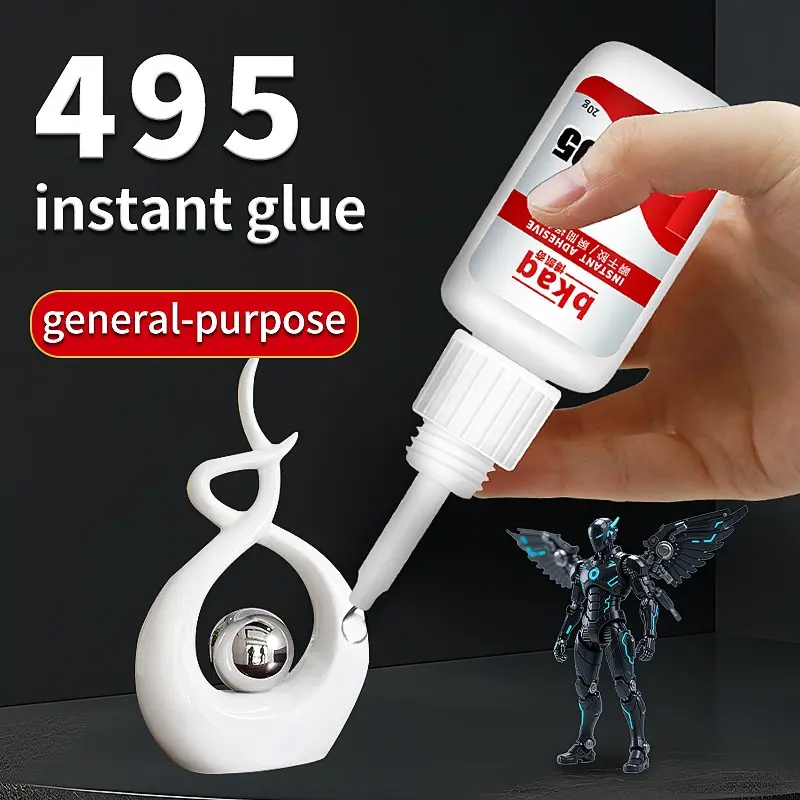 Super Glue Four-Second Drying Time, 20g Tube with Dropper, Waterproof Transparent Adhesive, Long-Lasting Strong Bond for Home & Industrial Use