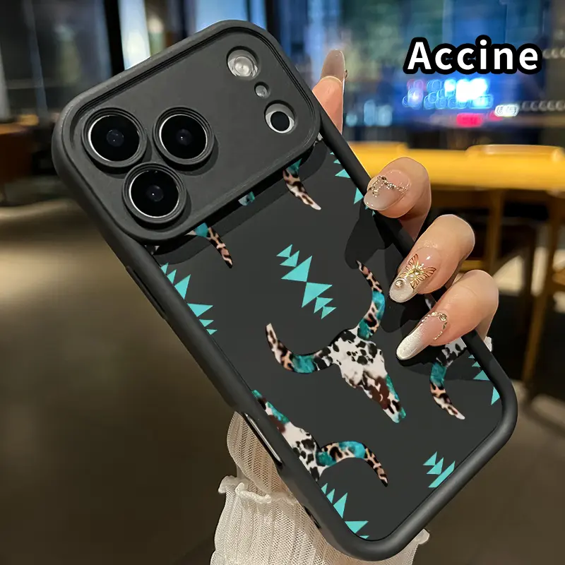 Bohemian Skull Pattern Soft Silicone TPU Phone Case, Shockproof Protection Casing for iPhone 17 Pro Max 16 Plus 15 14 13 12 11 XR Air E, Scratch-Resistant Rugged Mobile Phone Accessories Gift for Boys, Smartphone