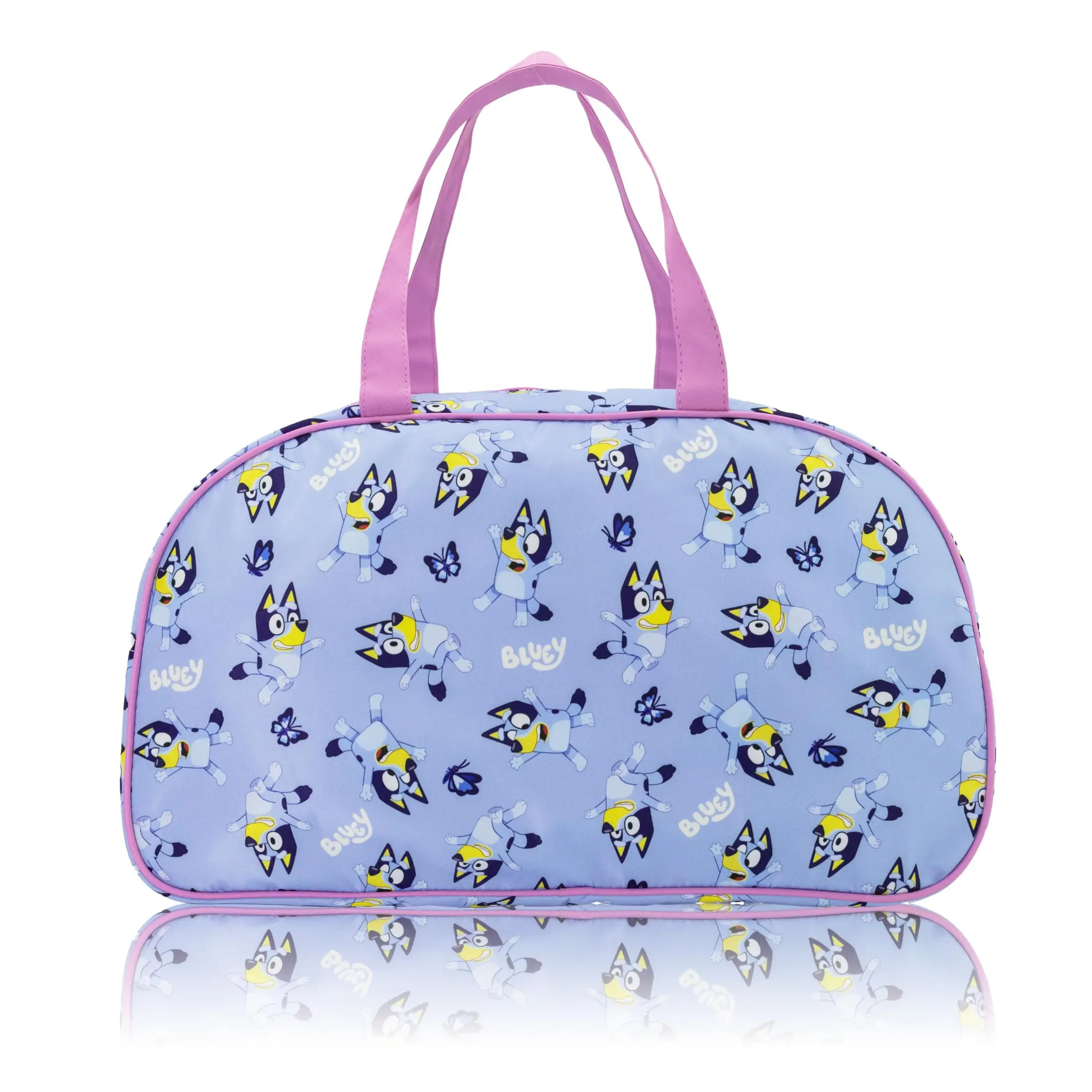 Stitch, Hello Kitty, Bluey or Spiderman Overnighter 10" Duffle Bag for Kids | Lightweight Travel Weekender Duffel for Girls and Women | Ages 3+
