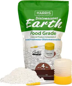 Diatomaceous Earth Food Grade, 4lb with Powder Duster Included in The Bag