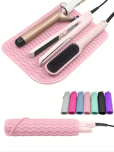 Portable Heat Proof Mat, Travel-Friendly Hot Tools Pad for Curling Wands & Straighteners, Essential for Holiday & Back to School