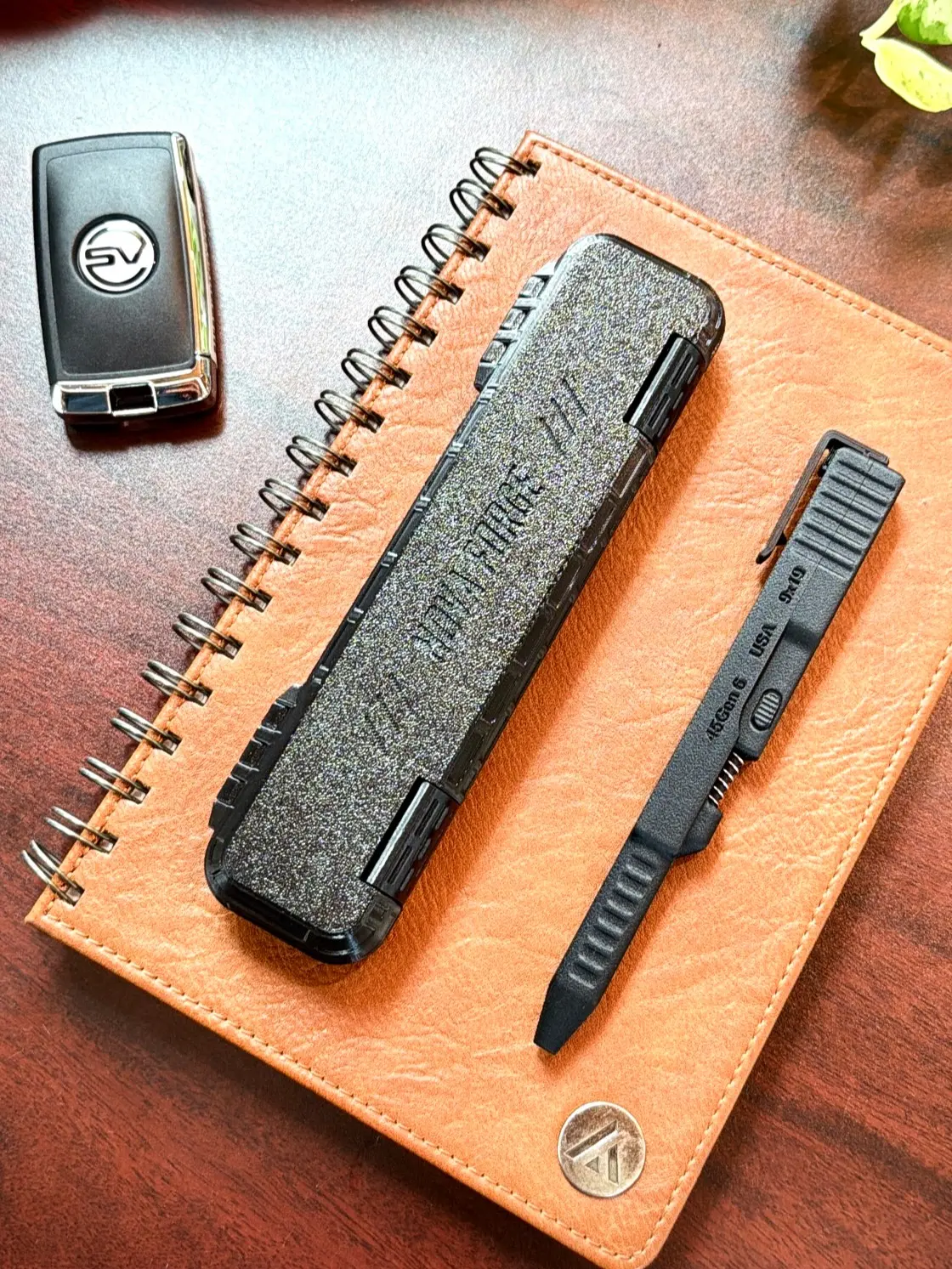 Clicky 45  - Carbon Fiber EDC Tactical Pen + Case