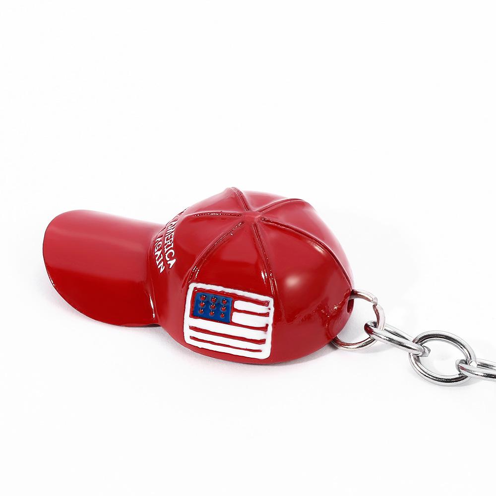 Men's Red Hat Hip Hop Keychain Make America Great Again