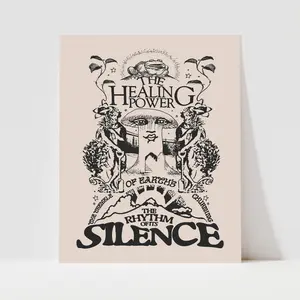 Awake Happy - The Rhythm of Silence            Print Thick Poster Decor Artistic Matte Wall Room Decoration High Quality