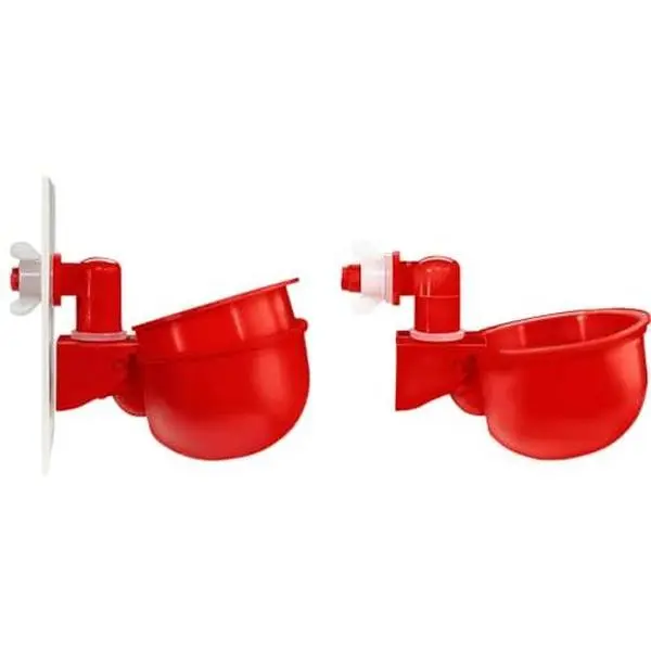 Automatic Chicken Water Cup Waterer Kit for Poultry 2-Pack