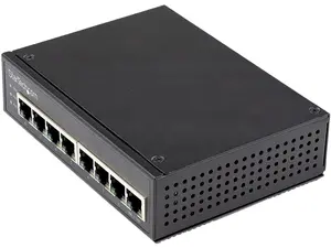 StarTech.com Industrial 8 Port Gigabit PoE Switch 30W - Power Over Ethernet Switch - GbE POE+ Network Switch - Unmanaged