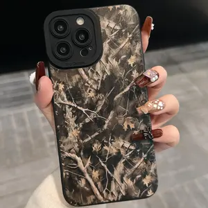 Camo Pattern Phone Case, Soft Cellphone Protective Case, Total Protective Shockproof Mobile Phone Cover for iPhone 11 12 13 14 15 Pro Max