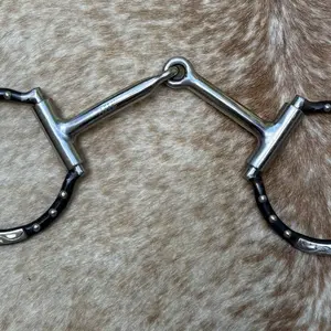 Western Snaffle Mouth Engraved German Silver Horse Bit 5” Mouth