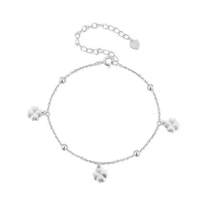 EAMTI 925 Sterling Silver Four-Leaf Clover Bracelet Dainty Jewelry Gifts for Women Mother's Day/Birthday/Anniversary Day/Valentine’s Day