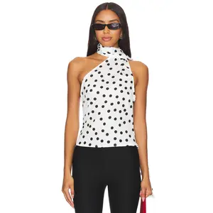 MORE TO COME Rialta Top in Polka Dots