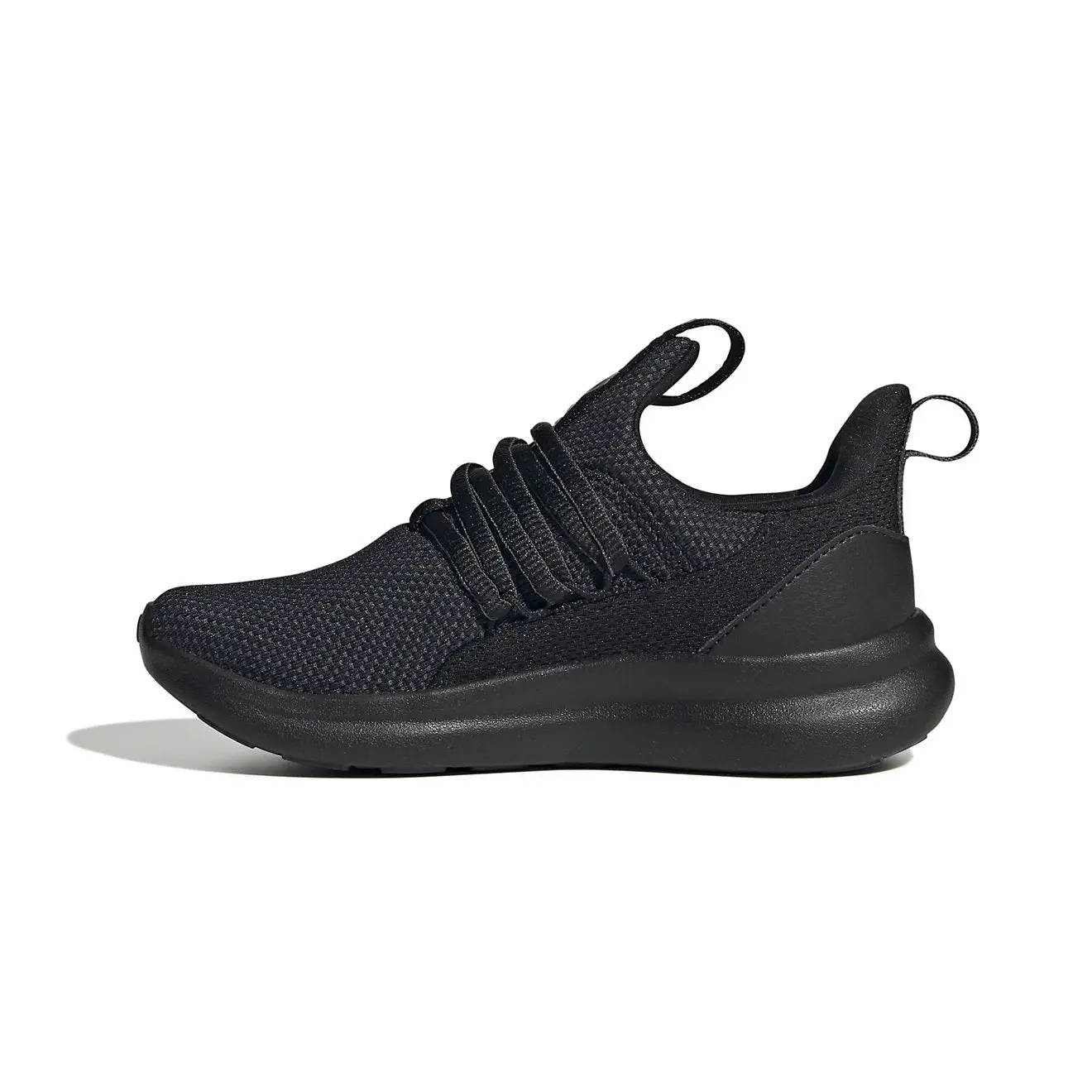 Adidas Lite Racer Adapt 7.0 Core Triple Black (PS) Boy's Child-Sized Minimalist Round Toe Casual Walking Trainers, Child-Sized Trainers, Minimalist Trainers