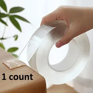 Heavy-Duty Nano Dual-Sided Tape, Durable Double Sided, Transparent Removable Adhesive for Walls, Crafts, Carpets, Home Office Artwork Display