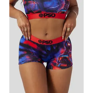 PSD Women's Marvel - Miles Morales Boy Short Underwear - Comfortable, Breathable, Ultra-light Fabric Lightweight Soft Womenswear Style