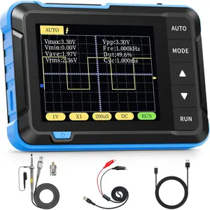 DSO152 Mini Digital Handheld Oscilloscope Kit – Portable Pocket  Oscilloscope, 1 Channel Automotive Scope, 2.8" TFT, 2.5MS/s, 200KHz Bandwidth, Auto Trigger