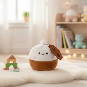 Kawaii Dumpling Plushie | 8" Xiǎo Lóng Bāo Soup Dumpling Plush Toy