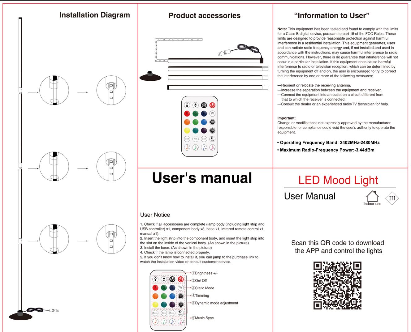 Smart LED Floor Lamp RGB Color Changing Ambient Light APP Remote Minimalist Corner Standing Lamp for Bedroom Living Room Aesthetic Mood Music Sync Lights