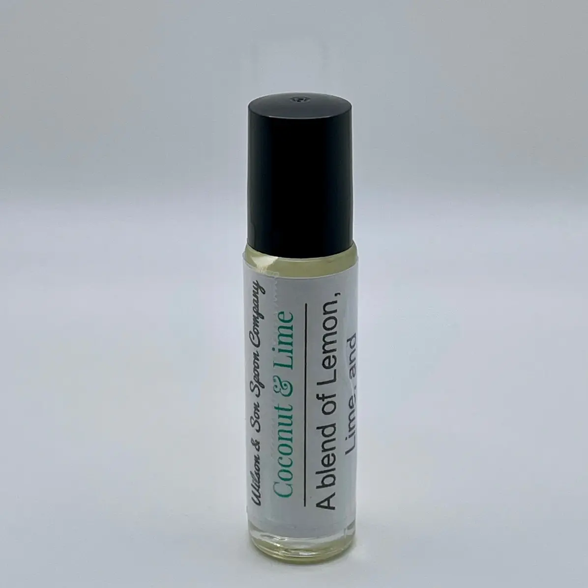 10 ml Bottled Scented Coconut & Lime Roll-On Body Oil - Fast-Absorb Almond Oil Blend, Aromatherapy Revitalizing Fragrance, Sweet-Scented On-the-Go Daily Bath & Body Care Cosmetic, Coconut Body Oils