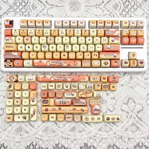 Bear Cookie MOA Keycaps 140Pcs Sublimation for Mechanical Keyboards