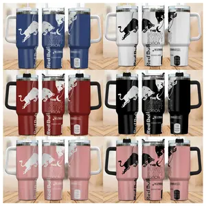 Many Style Nightshift Worker Edition Energy Drink Can Style Wraparound 40oz Stainless Steel Tumbler With Handle, Gift For Men Women, Workers 40oz Tumbler