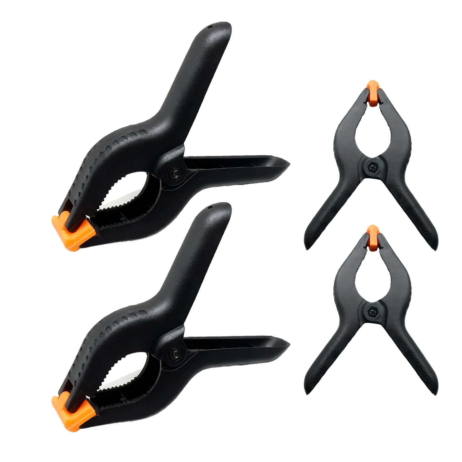 Professional 6-Inch Heavy-Duty Spring Clamps | 2.5-Inch Wide Jaw with Non-Marring Self-Aligning Swivel Pads | 5LB Strong Clamping Force | Built for Woodworking, Photography Backdrops, DIY Crafts & Workshop Projects | Secure Grip Without Damage