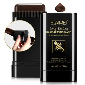 ELAIMEI HAIR DRESSING WAND, Black/light brown/dark brown, three colours to choose from, innovative hair dye stick design, gentle formula, does not irritate the scalp, suitable for temporary occasions or between hair dyeing sessions.