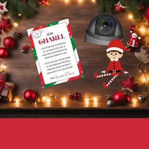 Holiday Santa & elf spy cam with personalized letter Camera Christmas