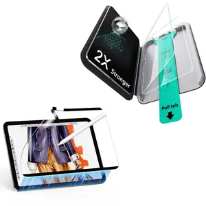 ESR iPad Screen Protector Bundle, Magnetic Removable Paperfeel for Writing+ Clear Glass for Viewing, Switch Anytime, Write Like Paper. Watch in HD. Snap On & Off
