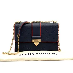 Pre-owned Louis Vuitton Empreinte Leather Handbag Saint Sulpice Monogram PM #3679