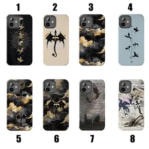 Fourth Wing Dragon Phone Case, Fantasy Art Cover for iPhone, Bookish, Gift for Book Lover, Dragon Phone Case, Dragon Merch