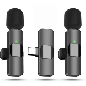 Wireless Lavalier Microphone for iPhone - Android, iPad, Tablets, Bluetooth Mini Microphone with Noise Canceling,65FT Transmission, Professional Lapel Mic for Video Recording