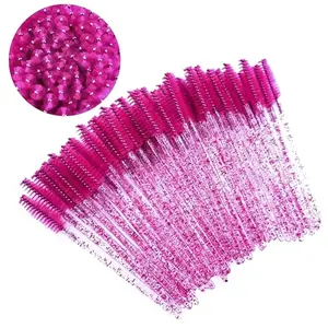 100 Pcs Disposable Mascara Wands & Brow Brushes – Ideal for Castor Oil, Eyebrow Shaping, and Makeup Touchups Cosmetic Eyelash Maintenance Eyelash Care