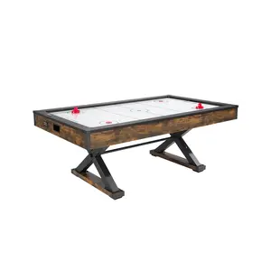 VEVOR 84" Air Hockey Table, Indoor Arcade Table Gaming Set with 2 Pushers, 2 Pucks, Electronic Scorer, X-shaped Legs & High-powered Blower, Air Powered Hockey Game Table for Family Game Room Office