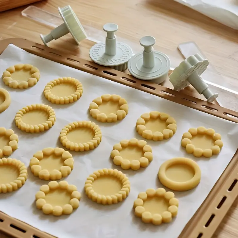 Sandwich Cookie Gift Box, Simple Classic Design, Chocolate DIY Mold, Cookie Molds, Jam Cheese Hand-Pressed Mould, Bakeware, Baking Tools, Baking Accessories, Baking Gadget, Perfect for Afternoon Tea & Gifts
