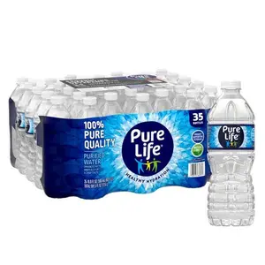 Pure Life Purified Water 16.9 Fl Oz 35-Pack Recyclable Plastic Bottles Healthy Hydration Enhanced with Minerals No Artificial Ingredients - Beverage