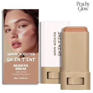 Beauty Balm Serum Boosted Skin Tint – Hydrating Tinted Moisturizer, Lightweight Solid Tinted Foundation Stick for Flawless, Sheer to Medium Coverage, Radiant & Dewy Finish, All-Day Wear (6#, 1)