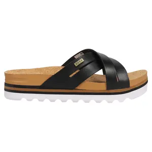 Reef Womens Cushion Bloom Hi Platform Casual Sandals Casual Mid Heel 2-3" - Black