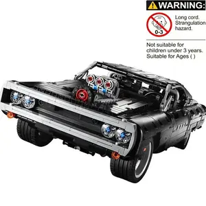 1077pcs Technic Fast Furious Charger Toy Racing Car Model Durable Building Kit, Building Blocks, Collectible Set Gift for Kids, Teens & Adults