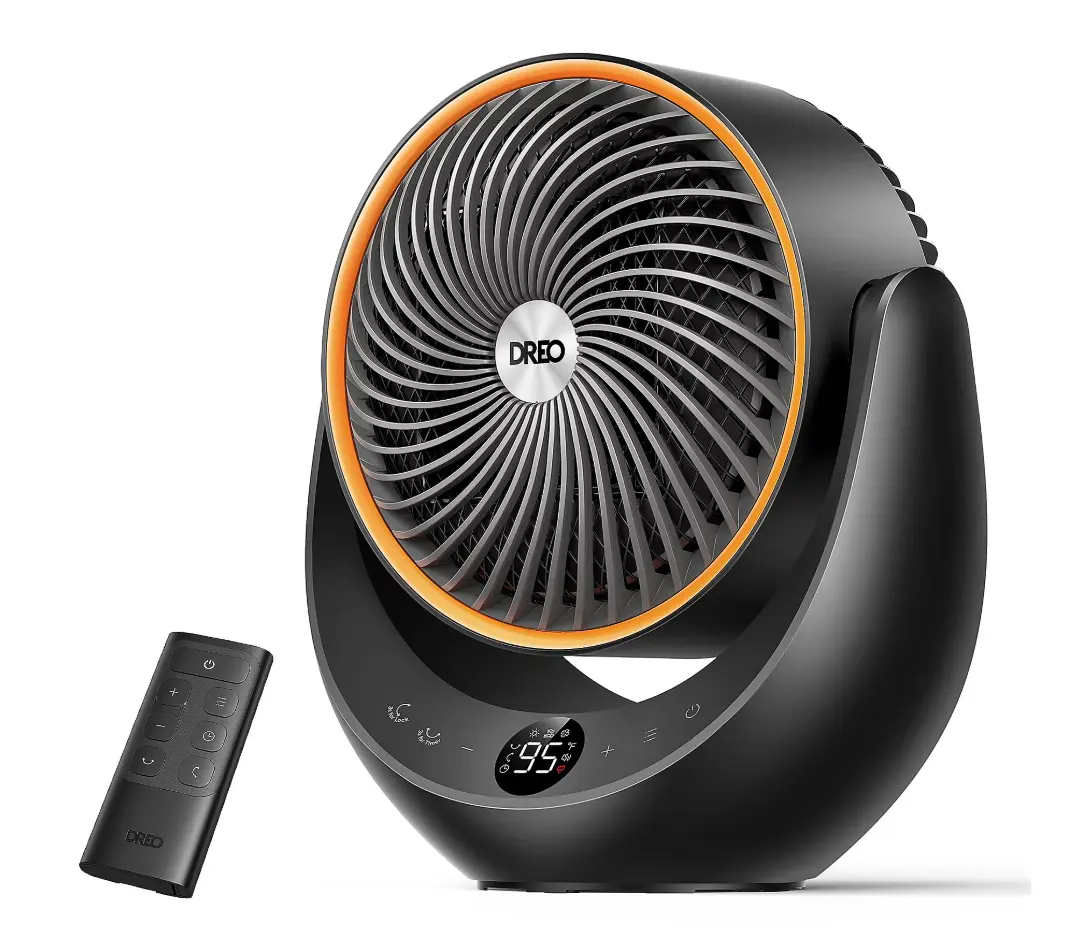Portable Oscillating Space Heater and Table Fan