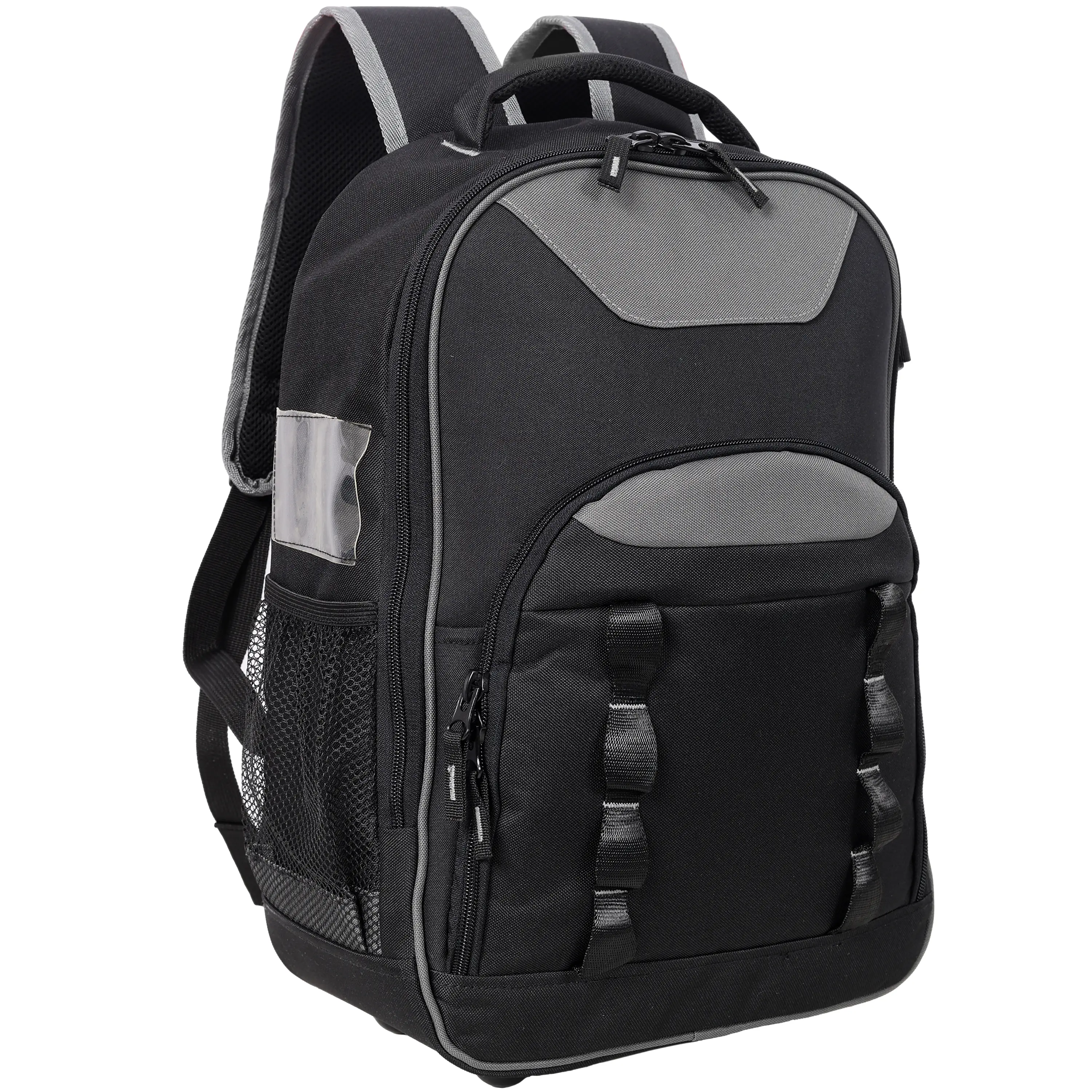 Oxford Cloth Multifunctional Tool Backpack, Heavy-Duty Tool Bag with Multiple Pockets for Electricians & Technicians