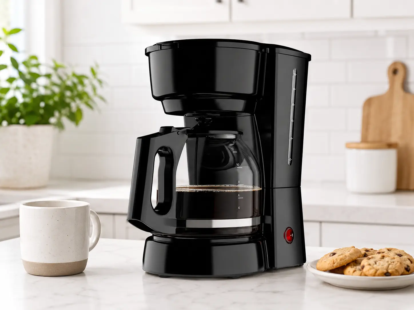 12-Cup Drip Coffee Maker with Simple On/Off Control and Sneak-A-Cup Brewing Feature
