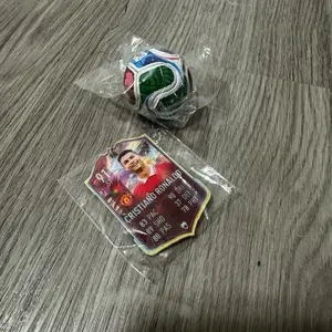 World Cup Ball Keychain with Soccer Card Gift Set for Soccer Fans metal key