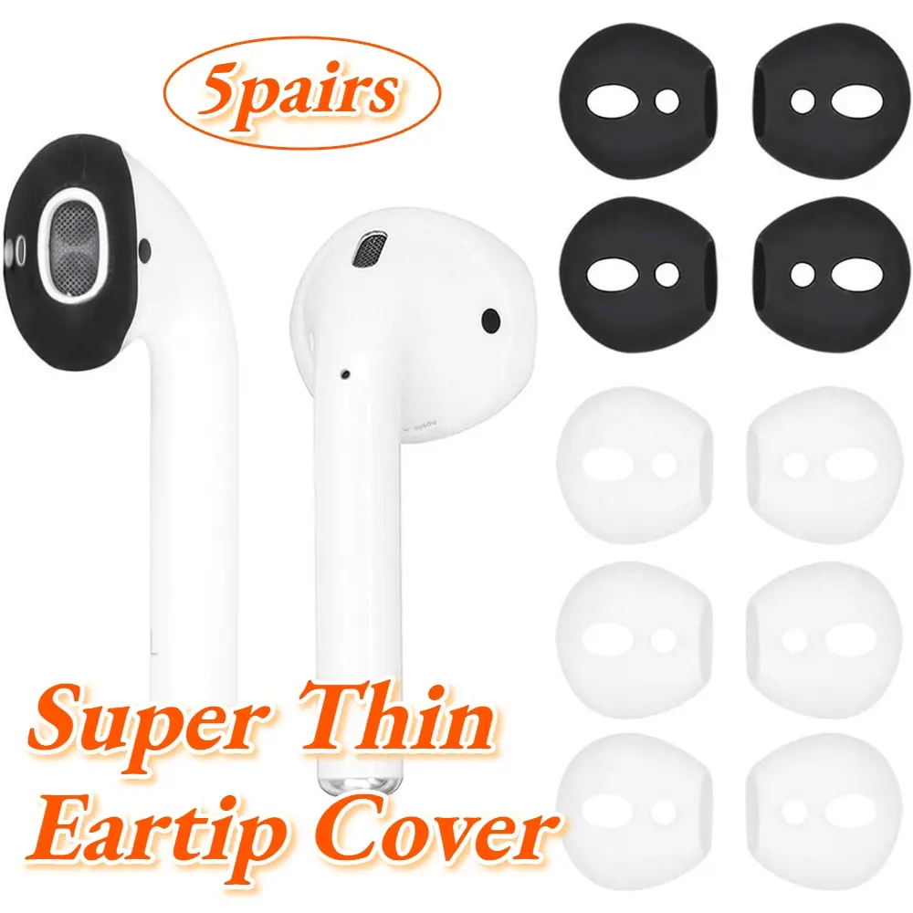 5pairs Earbud Covers, Earbud Tips, Dust Covers, Ultra-Thin Earbud Tips, Earbud Sleeves, Sports Earbud Covers, Anti-Slip Earbud Tips, Earbud Protectors, Earbud Accessories, Headphone