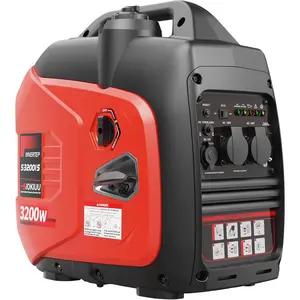 3200W Portable Generator Super Quiet Inverter Generator Ultra Lightweight for Home Backup Outdoor Camping, CO Sensor Protect, EPA, ECO Mode RV/Camping Backup Power