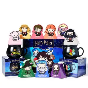 HARRY POTTER Character Tea Assortment Gift Set, Includes a Pair of Cauldron Mugs and 36 Black and Green Tea Bags in 9 Flavors