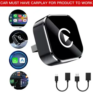【YURNLV】 2026 New Upgraded CarPlay Wireless Adapter, for iPhone/Android, Instant Connection & Hands-Free Calling Feature