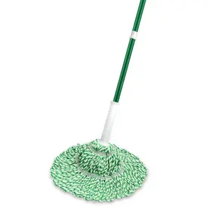 Tornado Twist Mop with Cotton Blend Head – Self-Wringing Spin Handle – Cleaning Household