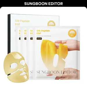 [Sungboon] EGF Gold Mask - Gold Peptide Radiance Mask for Instant Glow & Deep Hydration - Suitable for Dull Tired Dehydrated Skin